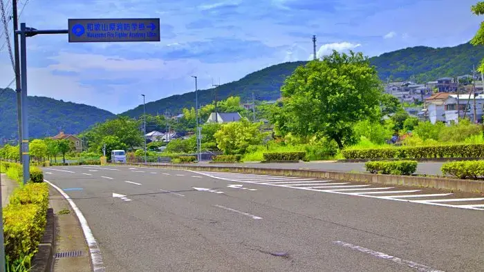 和歌山市森林公園へ向かう目印の交差点