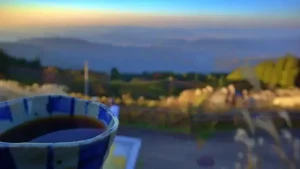 絶景とともに味わうコーヒー