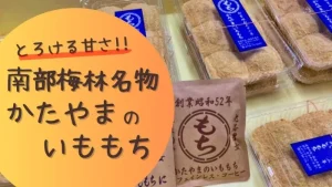 とろける甘さ!!南部梅林名物「かたやまのいももち」