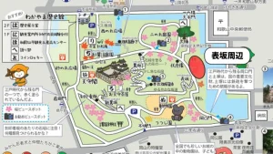 和歌山城のお花見スポット（表坂）