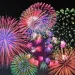連続して打ち上げられる花火